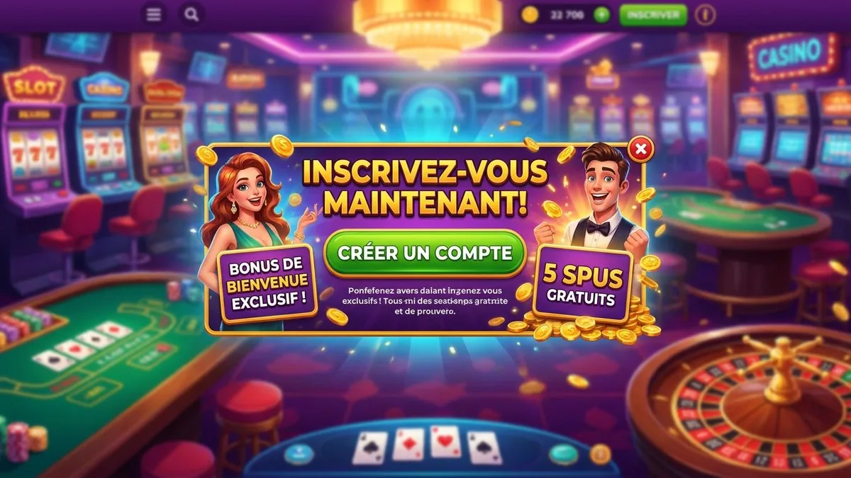 Inscription avec bonus